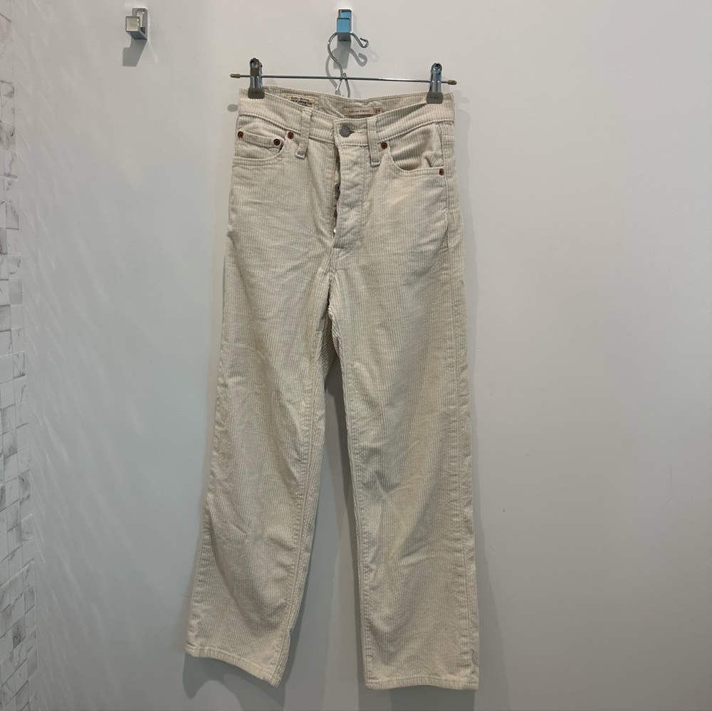 Levi’s corduroy white pants